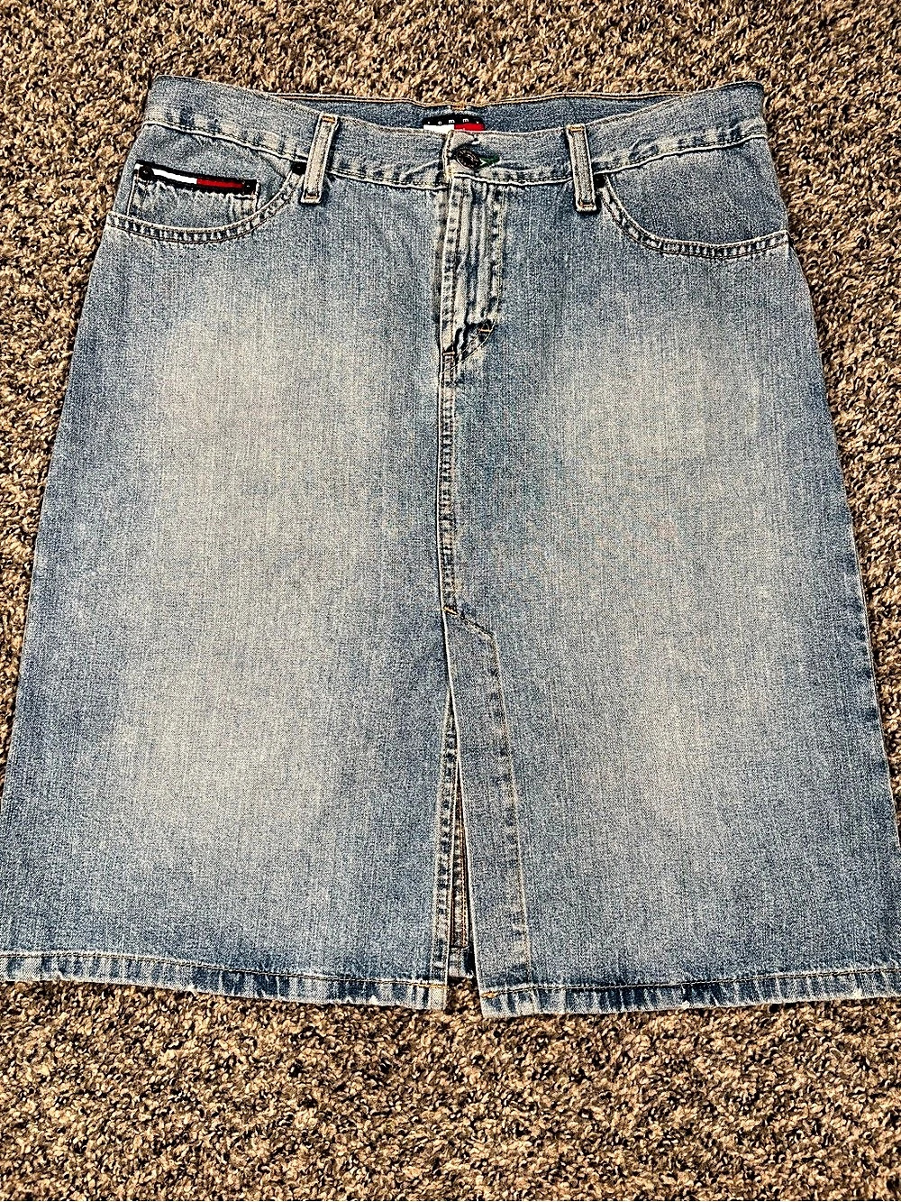 Tommy Jeans Denim Midi Skirt Size 7